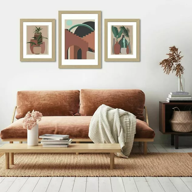 PÔDEVACHE Framed Picture Djerba 50x70 Cm African Tribe - Pôdevache - Image 2