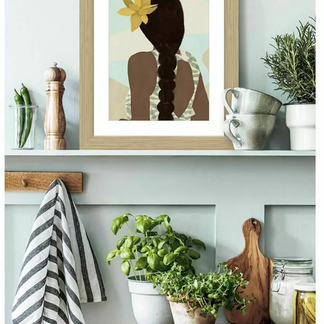 PÔDEVACHE Framed Picture Aniata 50x70 Cm Soleil En Vue - Pôdevache - Image 2