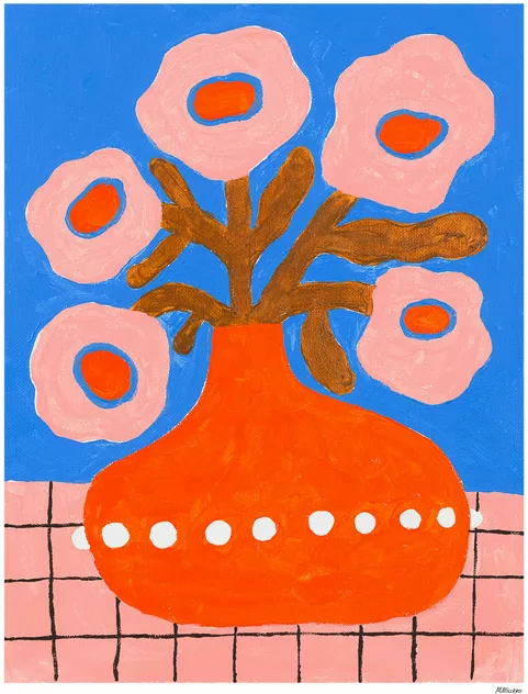 Poster 50x70 Flowers In A Pearl Vase - The Poster Club