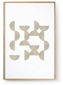 White Board With Reliefs 40 x 60 cm Loo - Kōje & Møhe