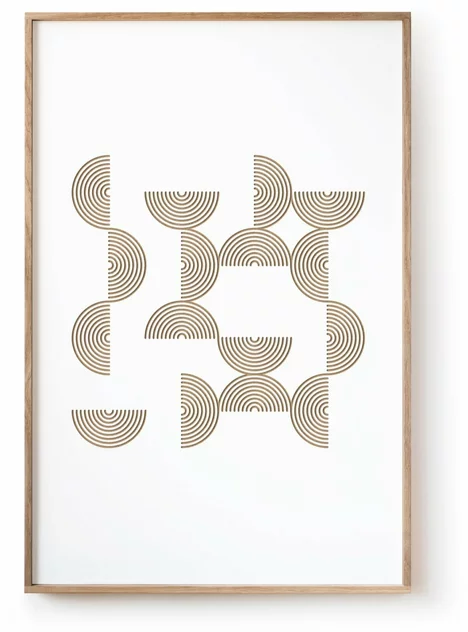 White Board With Reliefs 40 x 60 cm Loo - Kōje & Møhe