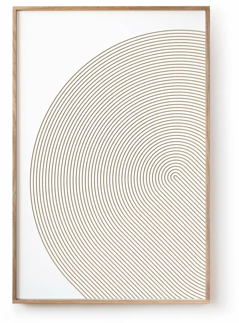 White Painting With Reliefs 40 x 60 cm Chergui - Kōje & Møhe