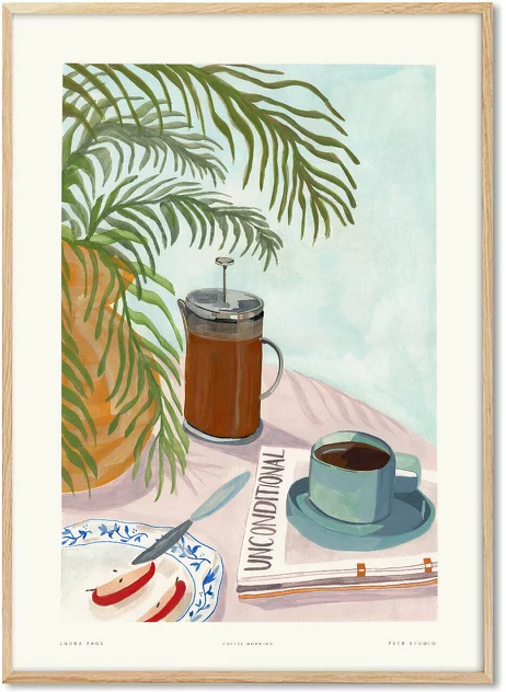 Laura Poster 70 x 100 cm Coffee Morning - PSTR Studio