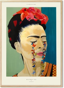My Mexican Hero Poster 50 x 70 cm Butterfly Cry By John McDonald - PSTR Studio