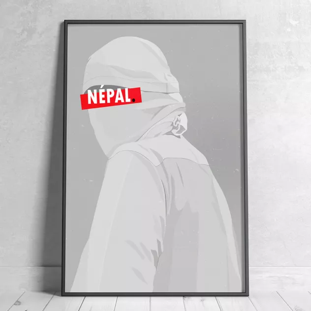 Poster Nepal 30 x 40 cm - Hugoloppi - Image 2