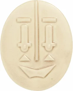 Face Decorative Nude Round Mask - Nordal