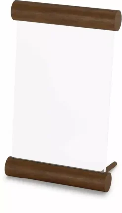 Glass And Walnut Photo Frame 10 x 15 cm Scroll - Umbra