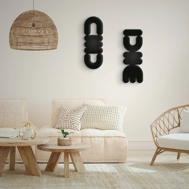 Wooden Wall Decoration TŌTEM Talō - Kōje & Møhe - Image 2