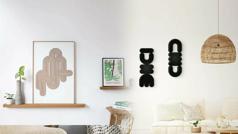 White Board With Reliefs 40 x 60 cm Loo - Kōje & Møhe - Image 3