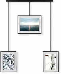 Exhibit Set Of 5 steel And Gold Glass Frames 27 × 31 cm - Umbra - Image 5