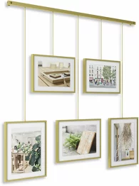 Exhibit Set Of 5 white Steel And Glass Frames 27 × 31 cm - Umbra - Image 4