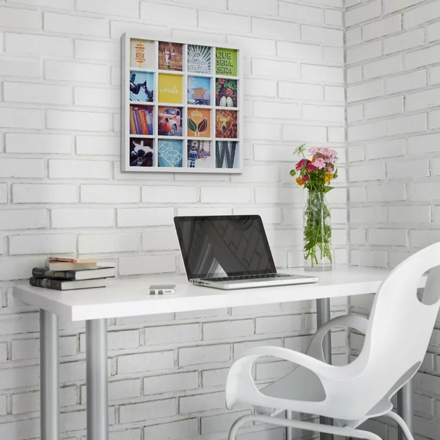 Gridart White Paulownia Wood Photo Frame - Umbra - Image 2