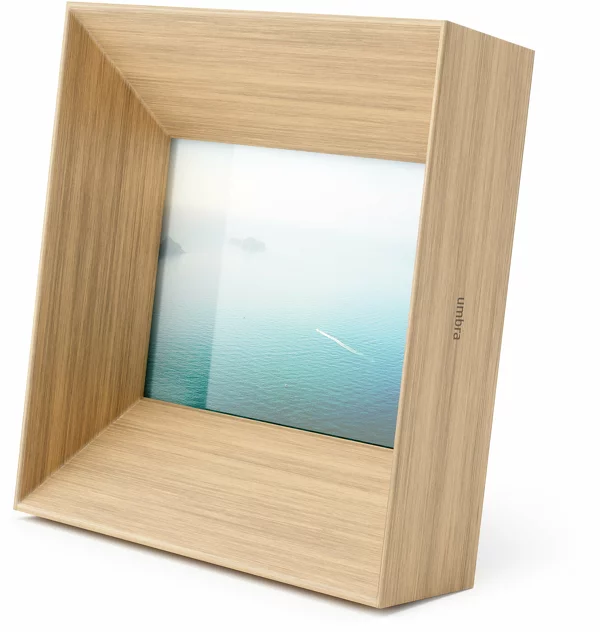 Natural Rubberwood Photo Frame 10x15 Cm Lookout - Umbra