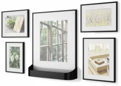 Set Of 5 black Metal Photo Frames Matinée - Umbra