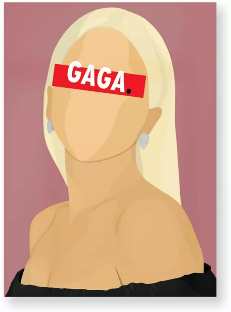 Poster 30x40cm Lady Gaga - Hugoloppi