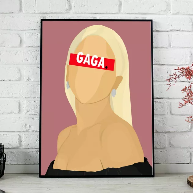 Poster 30x40cm Lady Gaga - Hugoloppi - Image 2