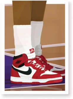 AJ1 OG Chicago Poster 30x40cm - Hugoloppi