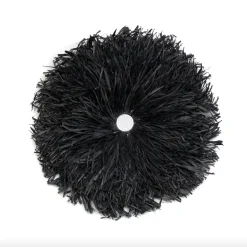 Black Wall Decoration Raphia - Bazar Bizar