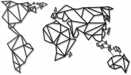 Black Steel Wall Decoration Mont Blanc - The Line - Image 5