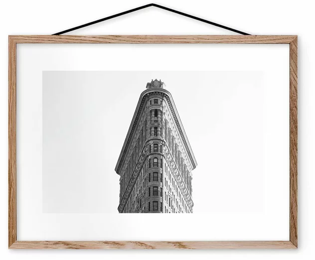 Poster The Flatiron Building NY Framed Moebe Oak A3 - Le Renard