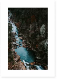 Poster Down The Canyon Framed Moebe Oak A3 - Le Renard - Image 3