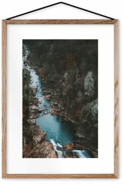 Poster Down The Canyon Framed Moebe Oak A3 - Le Renard