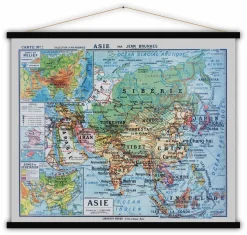 Asia Map 100x80 - Blue-Shaker