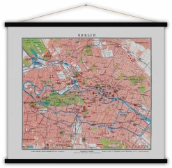 Berlin Map 100x80 - Blue-Shaker