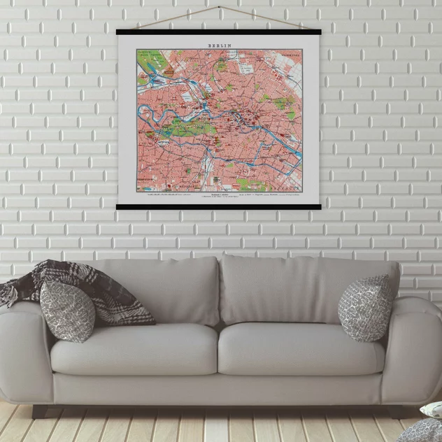 Berlin Map 100x80 - Blue-Shaker - Image 2