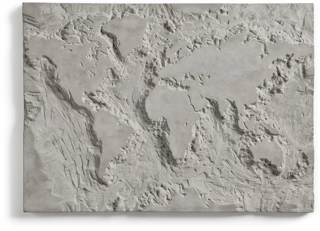 Concrete Wall Decoration The Gray Planet - Lyon Béton