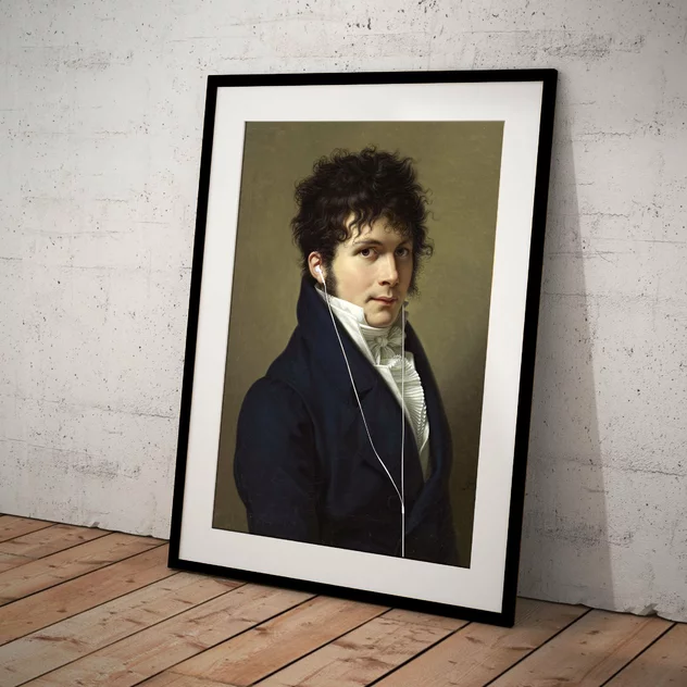 Blue-shaker Poster Headphones 30 x 40 cm - Blue Shaker - Image 2