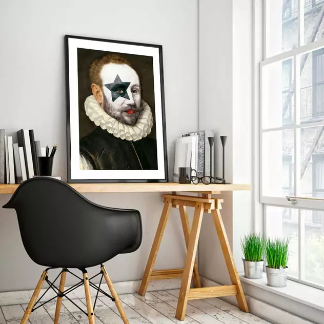 Blue-shaker Poster Kiss Star 30 x 40 cm - Blue Shaker - Image 2