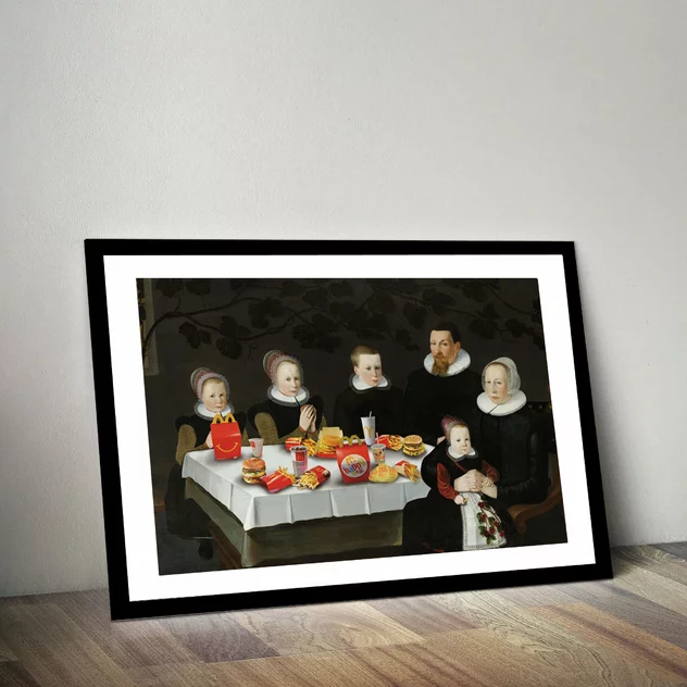 Blue-shaker Family McDonald's Poster 30 x 40 cm - Blue Shaker - Image 2