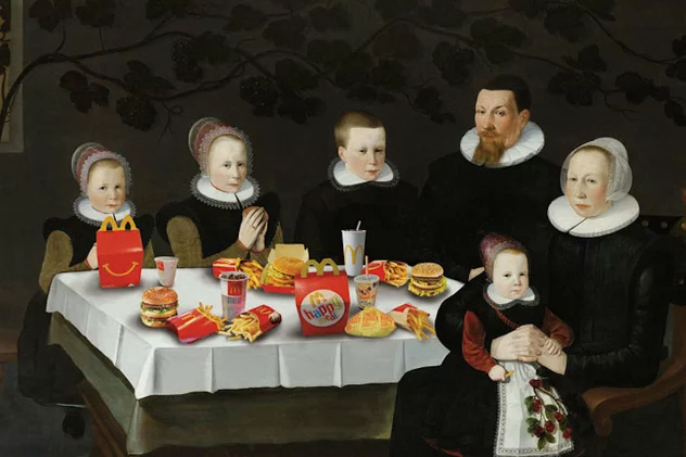 Blue-shaker Family McDonald's Poster 30 x 40 cm - Blue Shaker