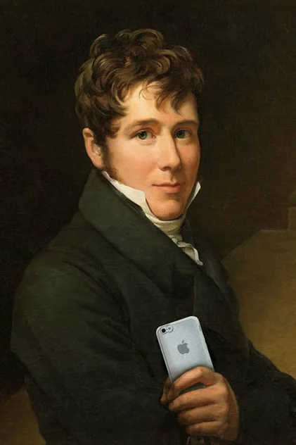 Blue-shaker Poster Smartphone Photo 30 x 40 cm - Blue Shaker