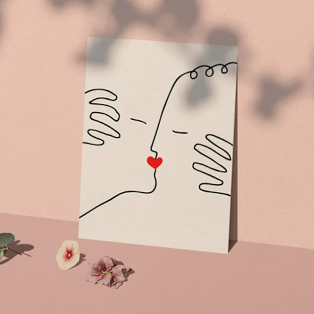 Poster Love Kiss A4 - Shandor - Image 2