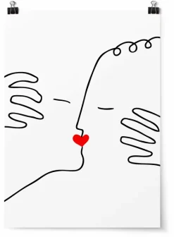 Poster Love Kiss A4 - Shandor